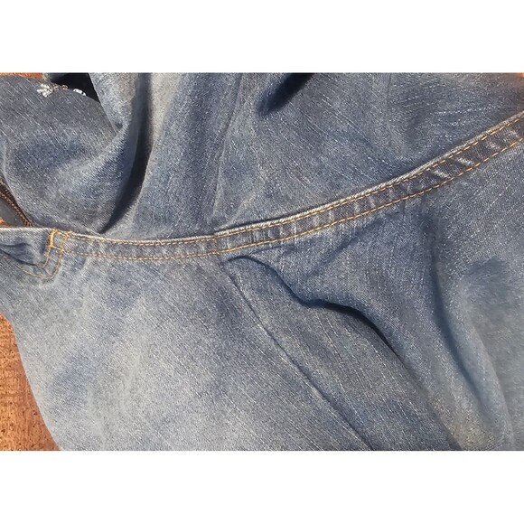 Vtg INC International Concepts Women's Size 8P Beaded Boot Light Wash Y2K Jeans - Picture 6 of 15